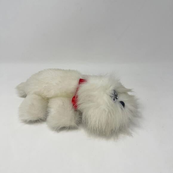Vintage 1985 Tonka Newborn Pound Puppy Furries‎ White Long Hair 11" - Picture 2 of 7